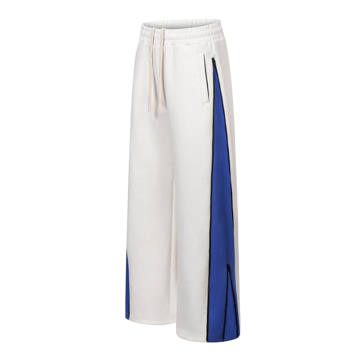 Side Stripe Oversized Wide Leg Sweatpants Y2K Colorblock Streetwear - IMG