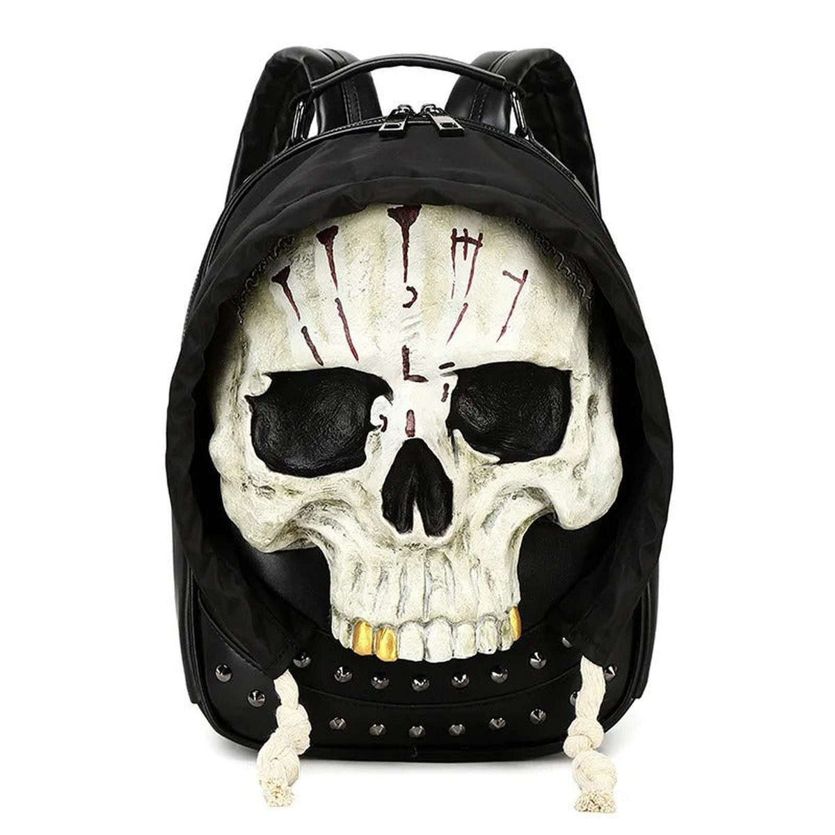 Skull Rivet Punk Backpack - IMG
