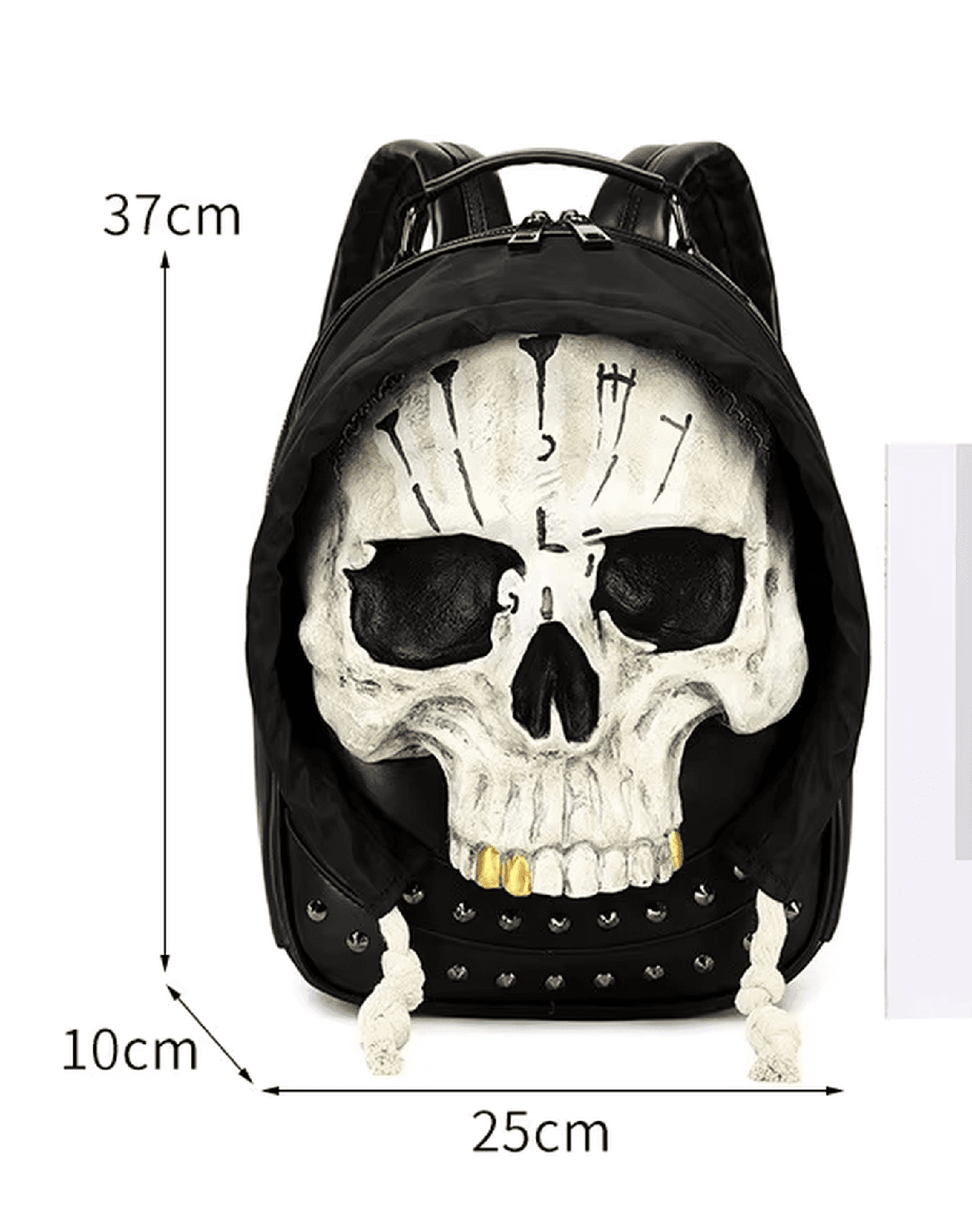 Skull Rivet Punk Backpack - IMG