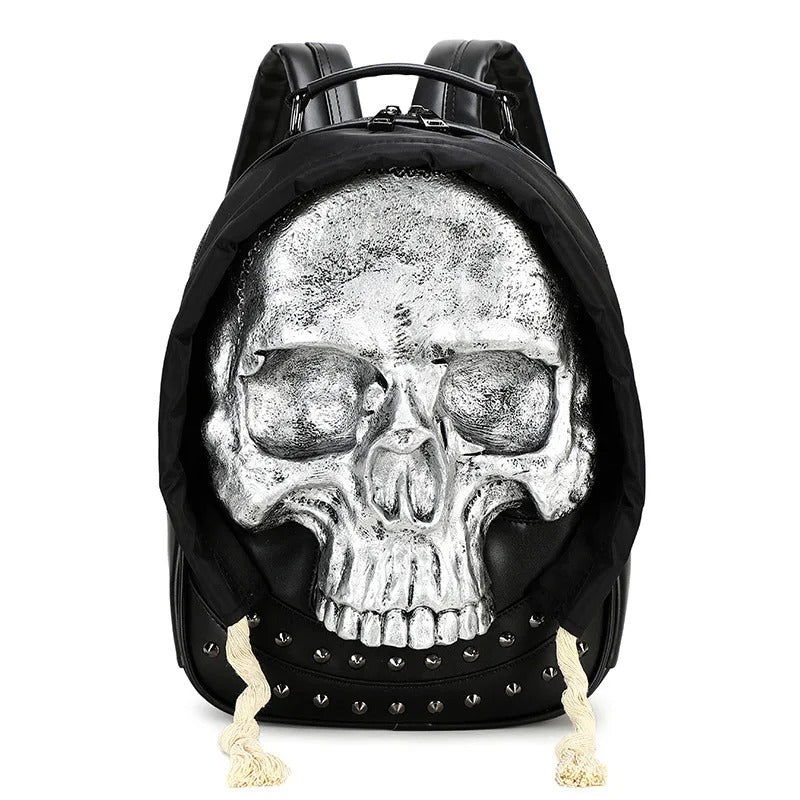 Skull Rivet Punk Backpack