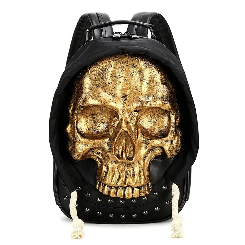 Skull Rivet Punk Backpack