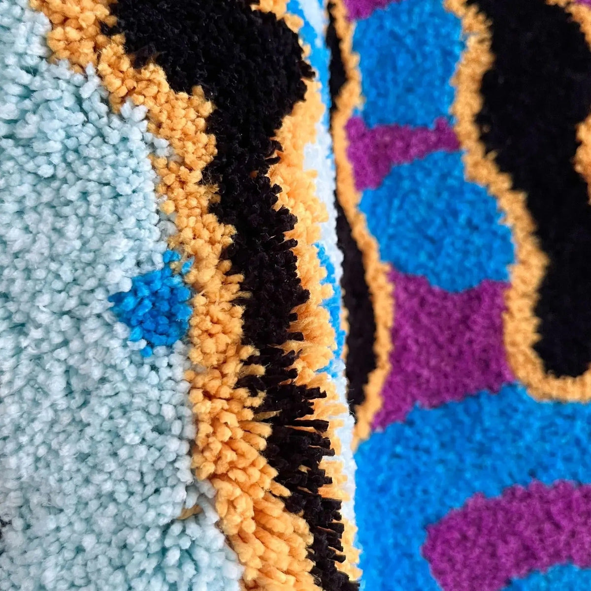 Smiley Face Plush Tufted Accent Rug - IMG