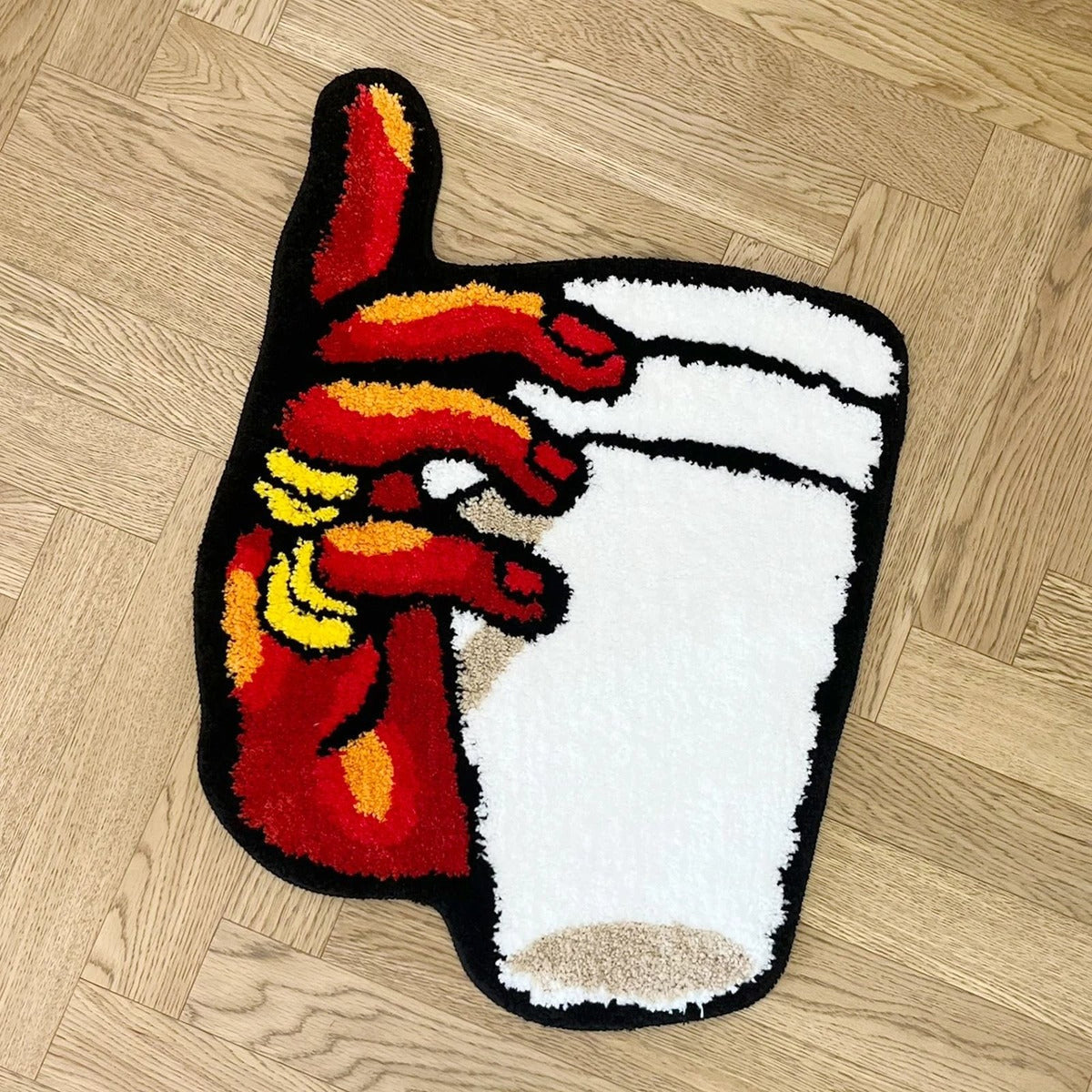 Soft Shag Vintage Bedroom Rug Hold My Cup - IMG