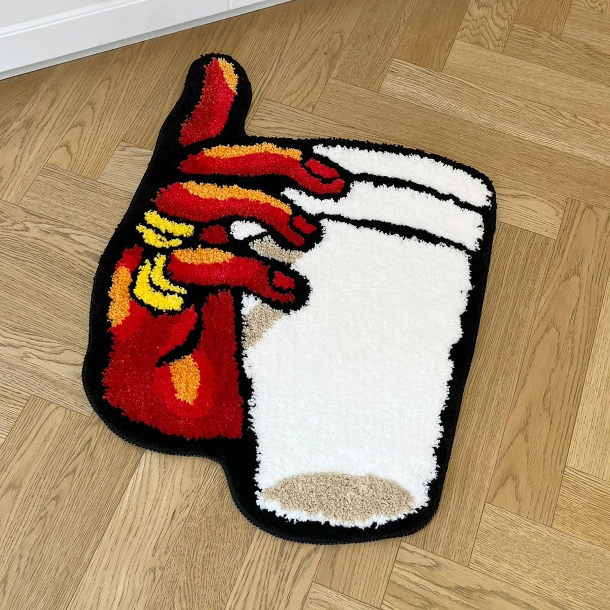 Soft Shag Vintage Bedroom Rug Hold My Cup - IMG