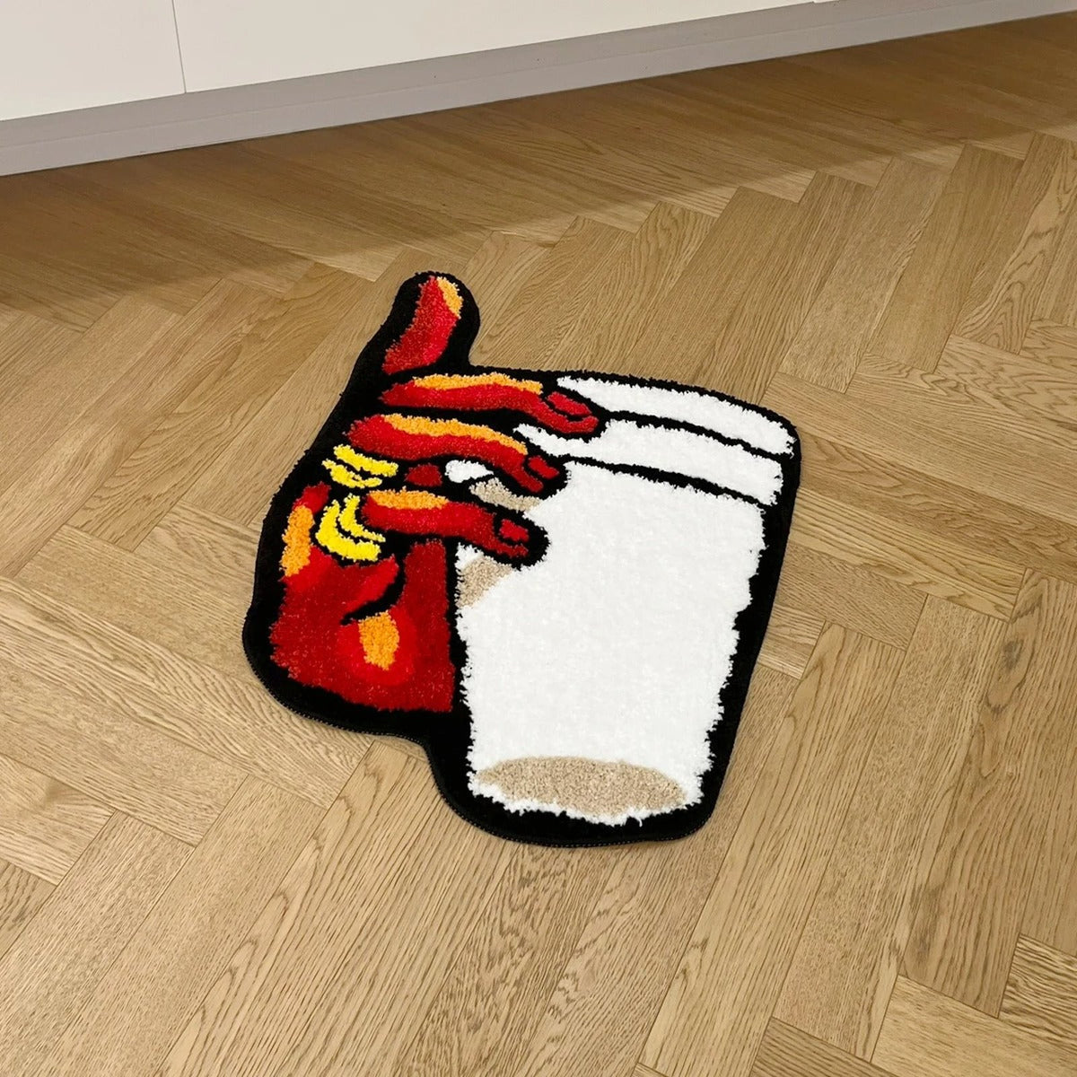Soft Shag Vintage Bedroom Rug Hold My Cup - IMG