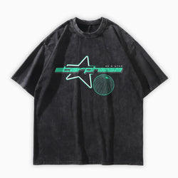 Starphase Sci-Fi Oversized Washed Graphic T-Shirt - IMG