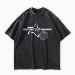 Starphase Sci-Fi Oversized Washed Graphic T-Shirt - IMG