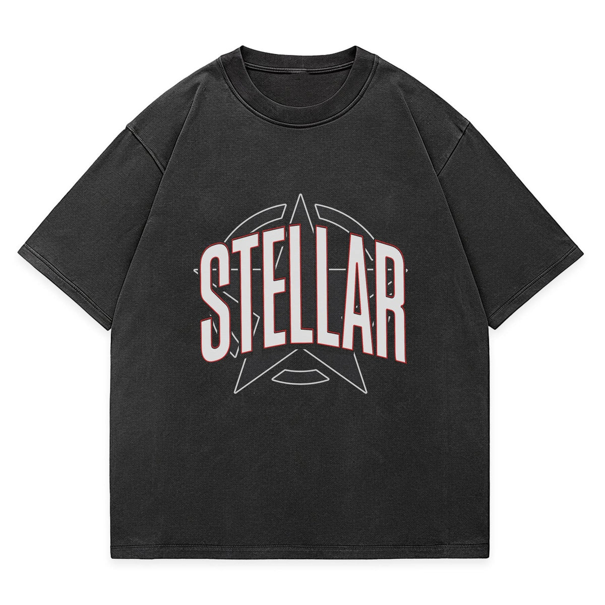 Stellar Oversized Washed Graphic T-Shirt - IMG