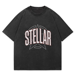 Stellar Oversized Washed Graphic T-Shirt - IMG