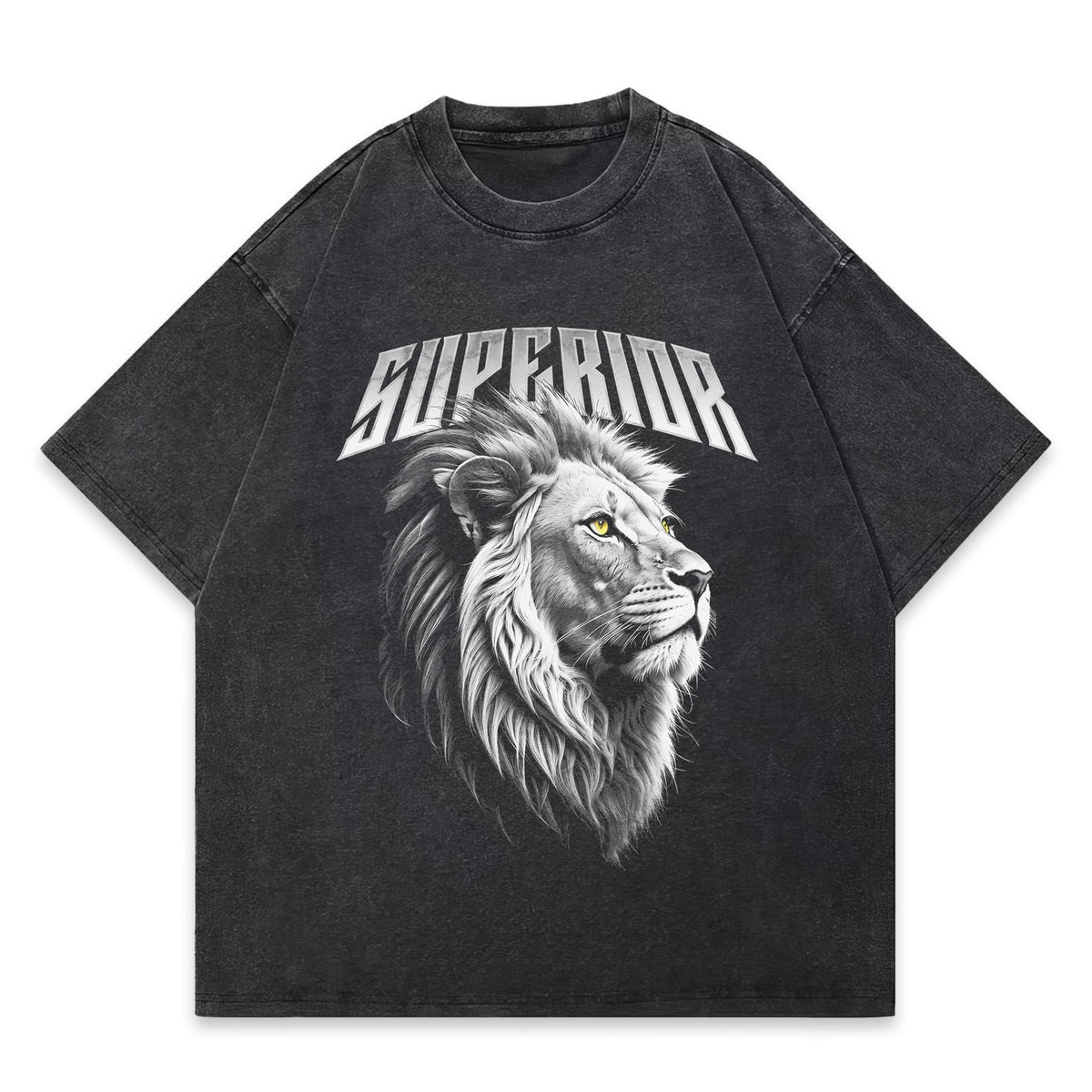 Superior Lion Oversized Graphic T-Shirt - IMG