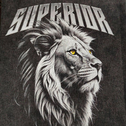 Superior Lion Oversized Graphic T-Shirt - IMG