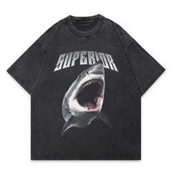 Superior Shark Oversized Washed T-Shirt - IMG