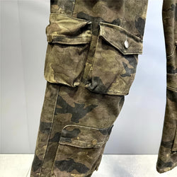 Tactical Multi-Pocket Camo Baggy Cargo Jeans - IMG