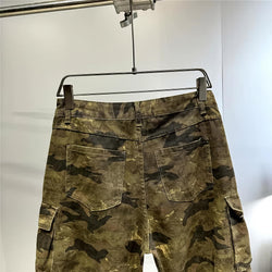 Tactical Multi-Pocket Camo Baggy Cargo Jeans - IMG