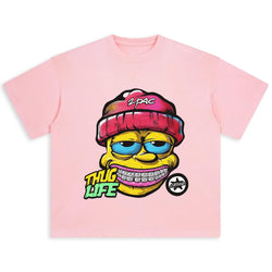 Hip Hop Cartoon Graffiti Graphic T-Shirt - IMG