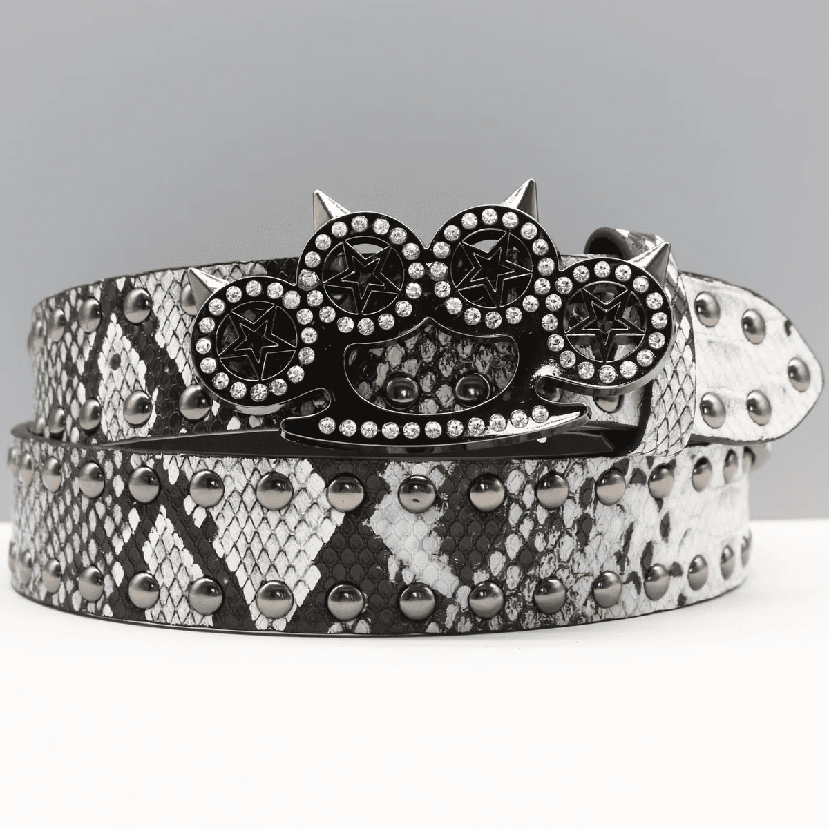 Tiger Claw Knuckle Belt Purple Python - IMG