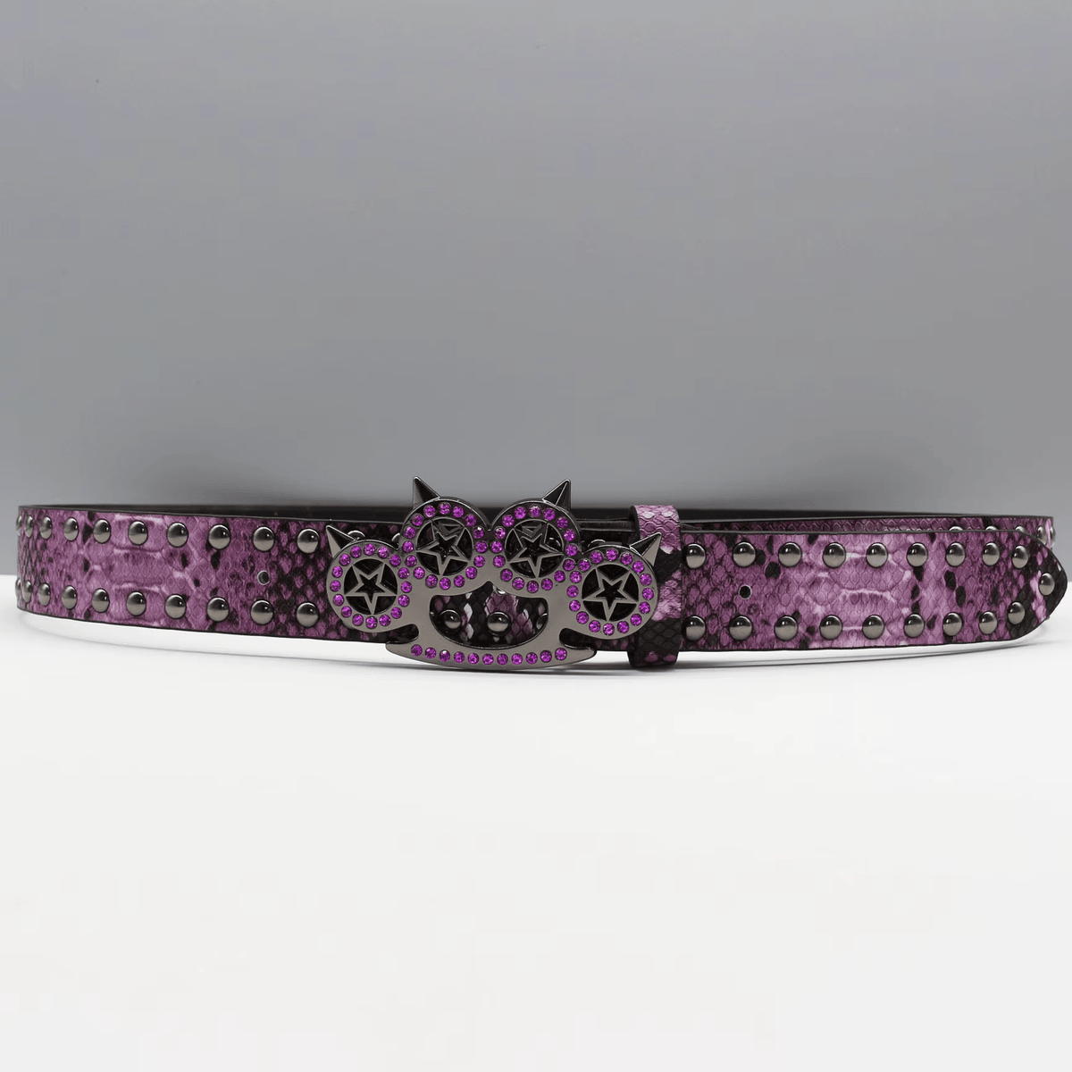 Tiger Claw Knuckle Belt Purple Python - IMG