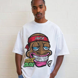 Y2K Street Art Cartoon Graphic T-Shirt - IMG