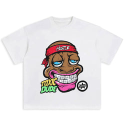 Y2K Street Art Cartoon Graphic T-Shirt - IMG