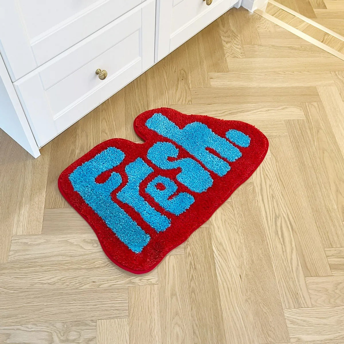Tufted Flocked Statement Rug - IMG