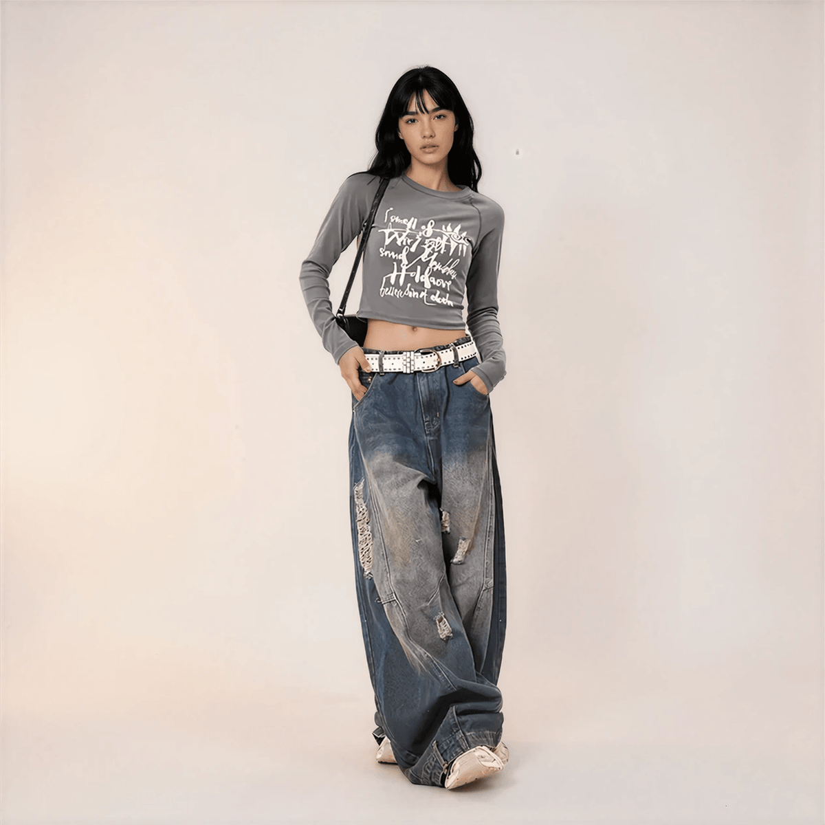 Vintage Wide Leg Y2K Jeans Women - IMG