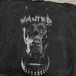 Wanted Doberman Oversized Washed T-Shirt - IMG
