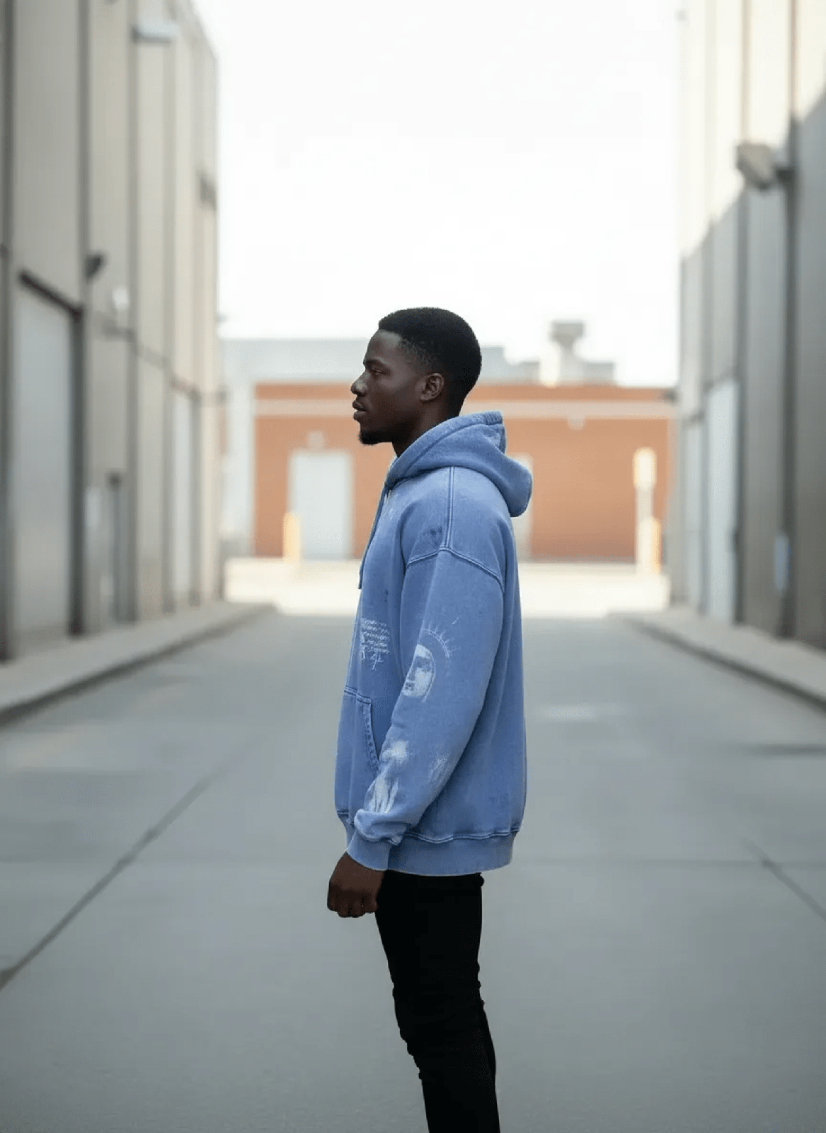 Washed Cotton Saint Vintage Hoodie – Heavyweight, Oversized, Cotton, Loose Fit - IMG