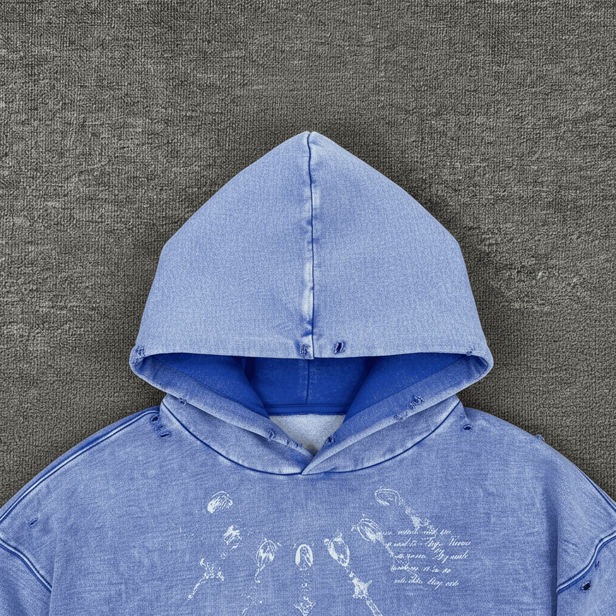 Washed Cotton Saint Vintage Hoodie – Heavyweight, Oversized, Cotton, Loose Fit - IMG