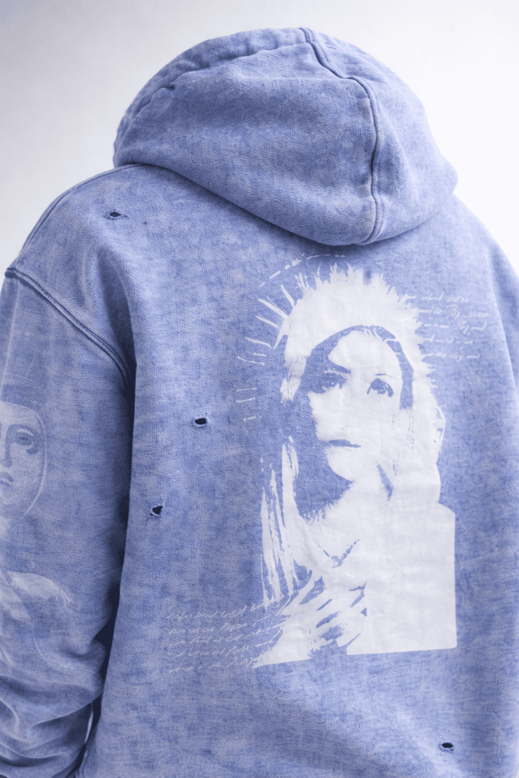 Washed Cotton Saint Vintage Hoodie – Heavyweight, Oversized, Cotton, Loose Fit - IMG