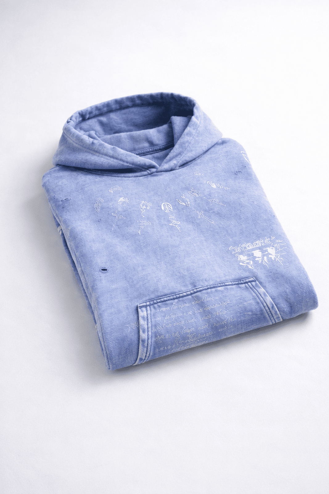 Washed Cotton Saint Vintage Hoodie – Heavyweight, Oversized, Cotton, Loose Fit - IMG
