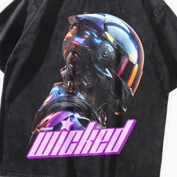 Wicked Game Droid Oversized Y2K T-Shirt - IMG