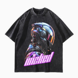 Wicked Game Droid Oversized Y2K T-Shirt - IMG