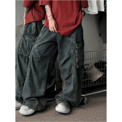 Y2K Baggy Cargo Jeans Women - IMG