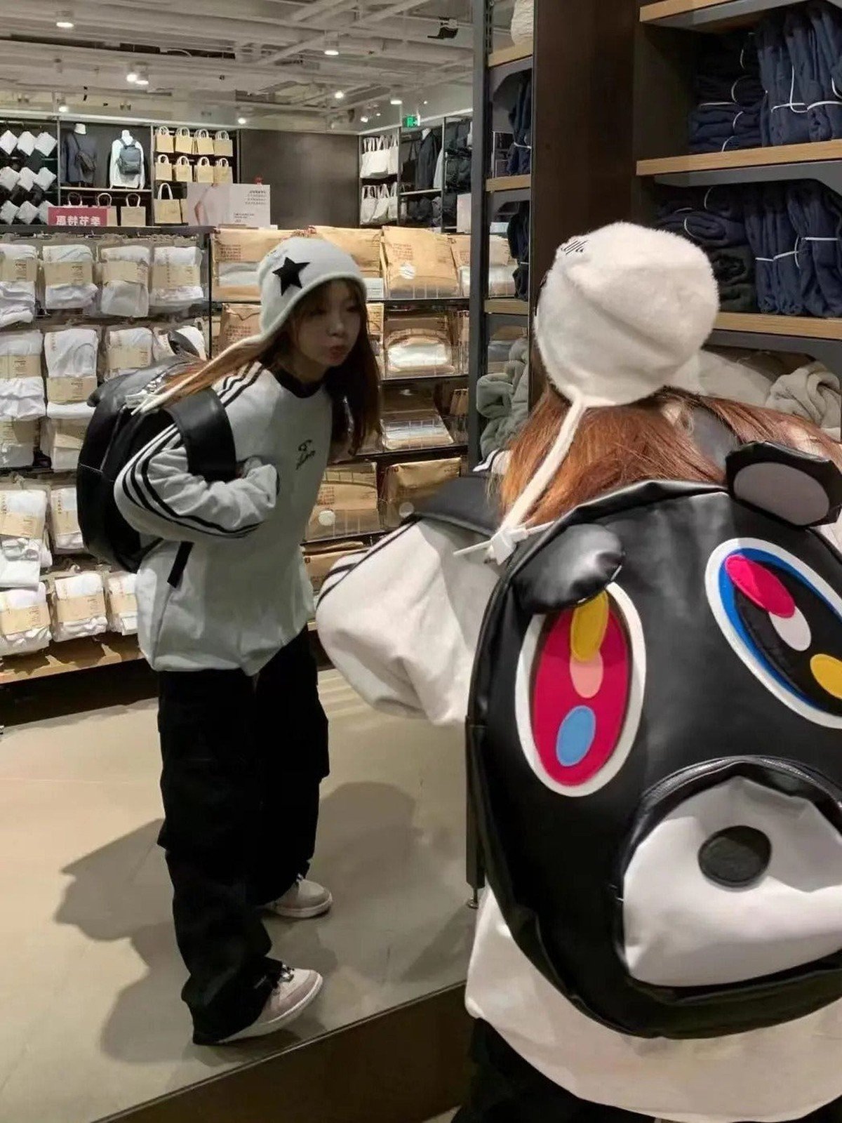 Y2K Denim Bear Backpack - IMG