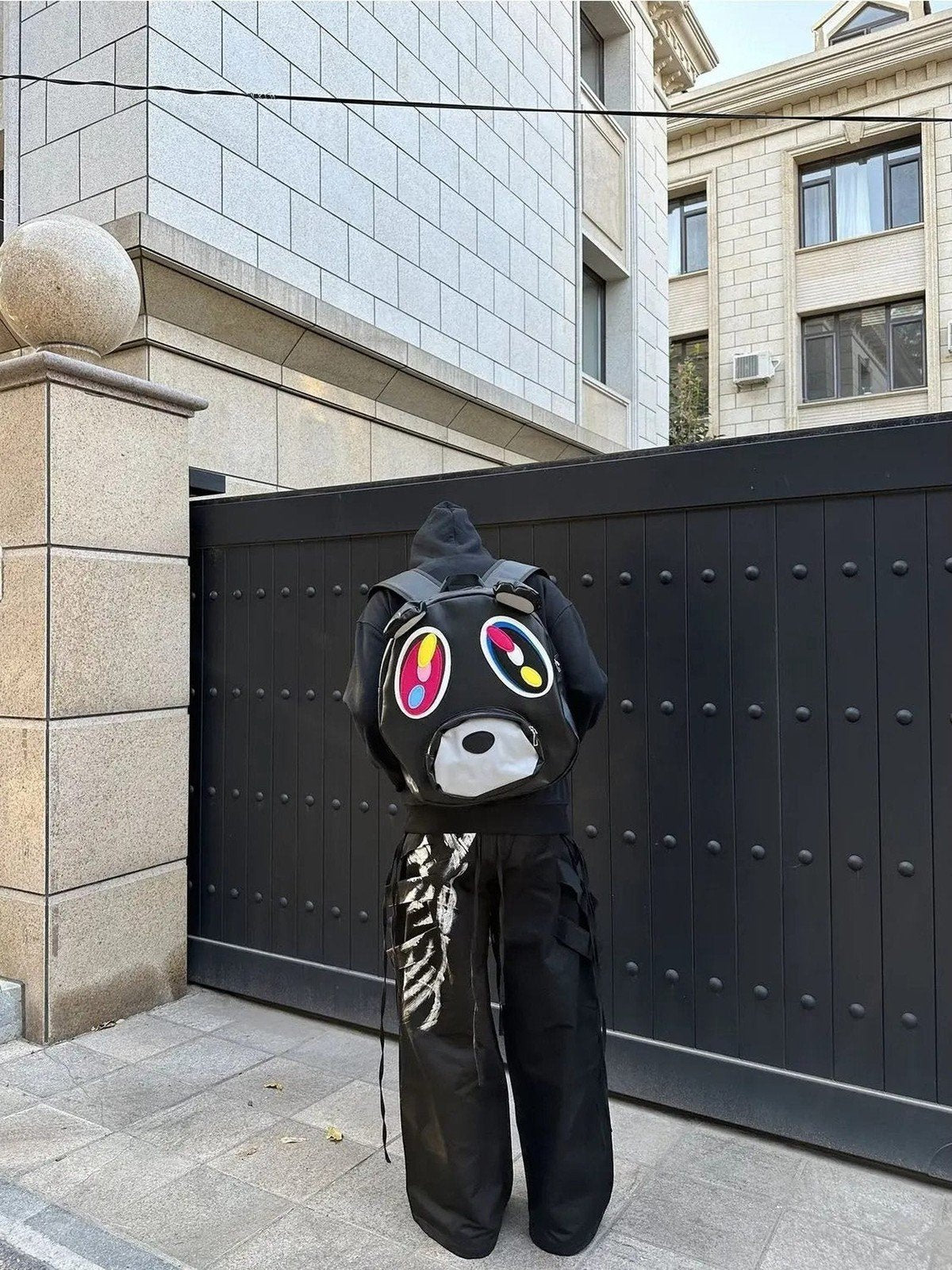 Y2K Denim Bear Backpack - IMG
