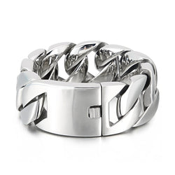 Big Curb Chunky Cuban Chain Hip-Hop Bracelet - IMG