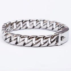 Big Curb Chunky Cuban Chain Hip-Hop Bracelet - IMG