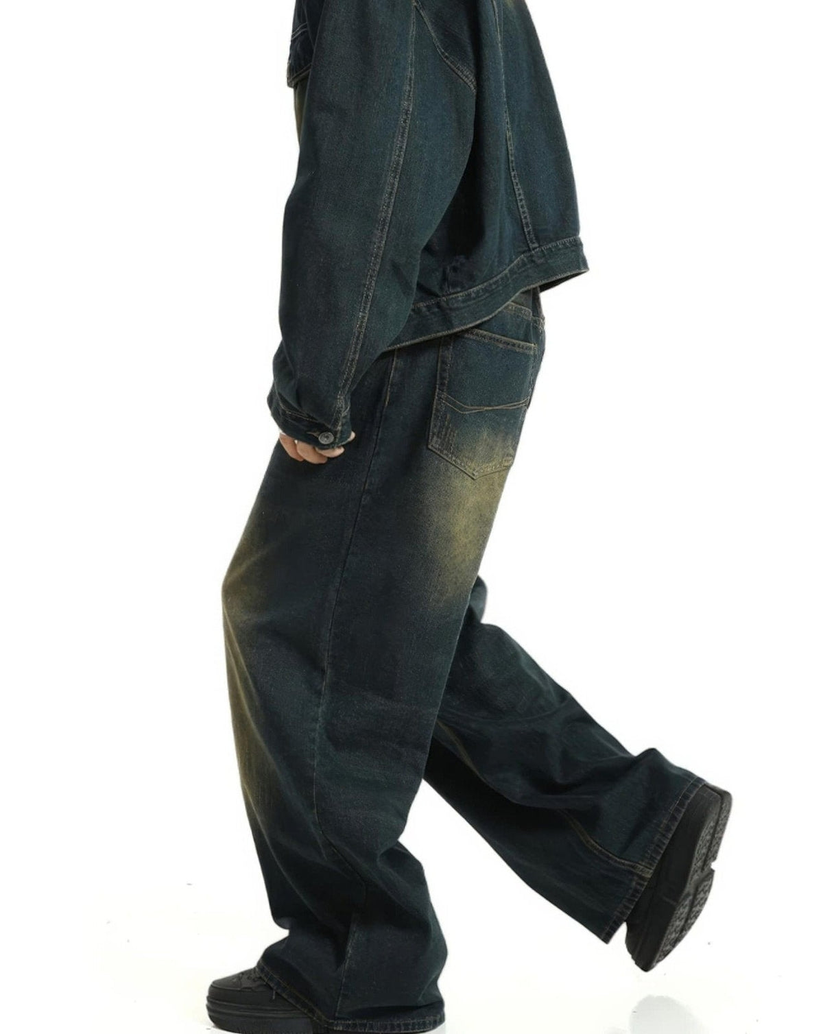 Extra Baggy Washed Retro Jeans - IMG