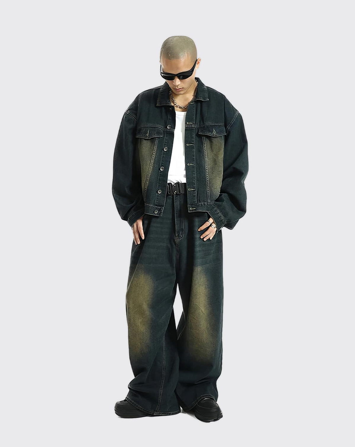 Extra Baggy Washed Retro Jeans - IMG