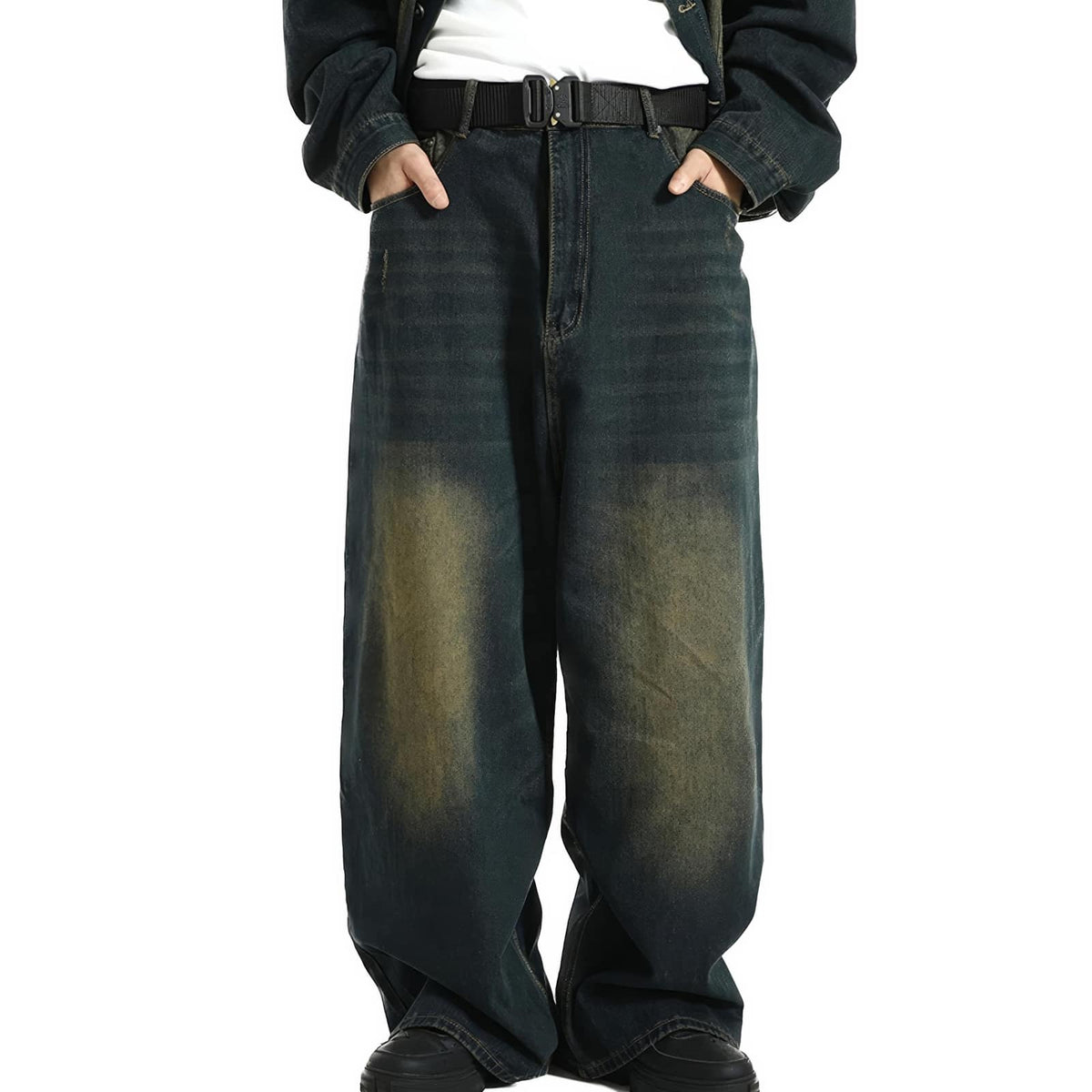 Extra Baggy Washed Retro Jeans - IMG