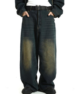 Extra Baggy Washed Retro Jeans - IMG