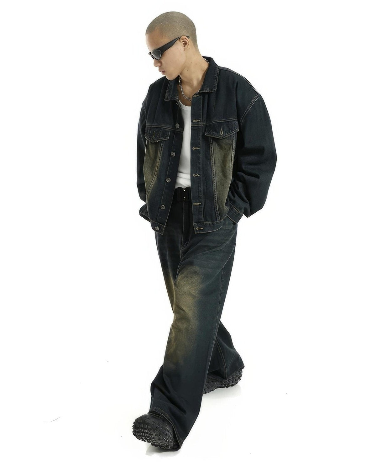 Extra Baggy Washed Retro Jeans - IMG