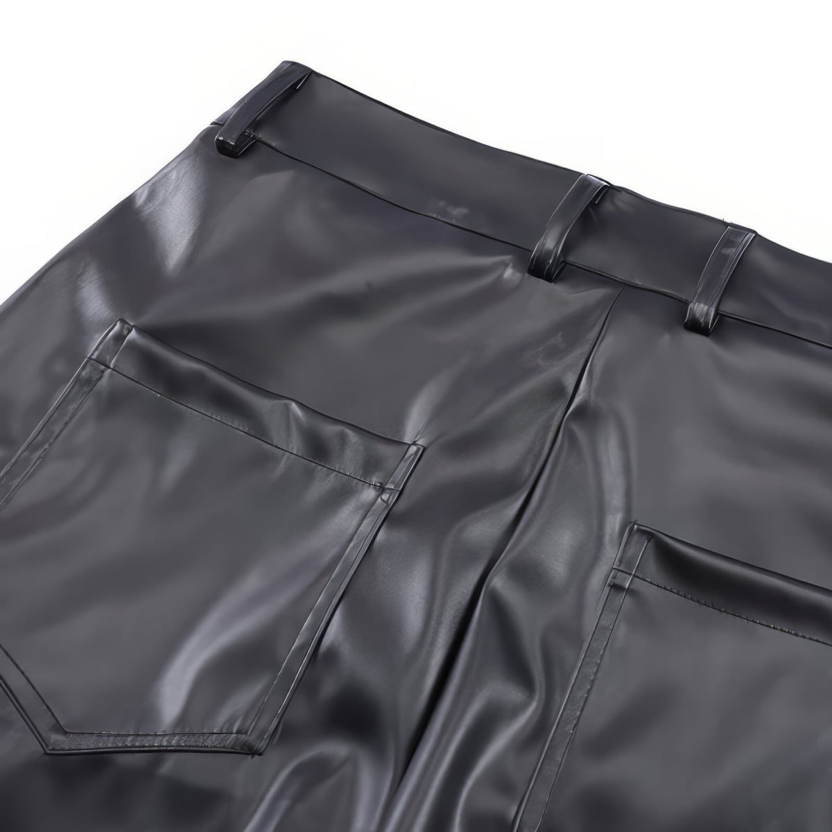 Loose Leather Streetwear Pants - IMG