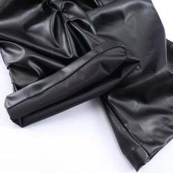 Loose Leather Streetwear Pants - IMG