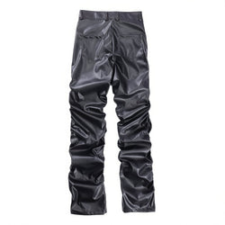 Loose Leather Streetwear Pants - IMG