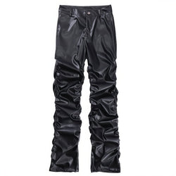 Loose Leather Streetwear Pants - IMG