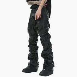 Loose Leather Streetwear Pants - IMG