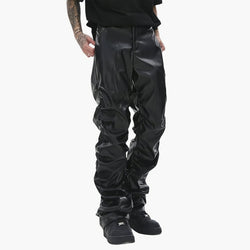 Loose Leather Streetwear Pants - IMG