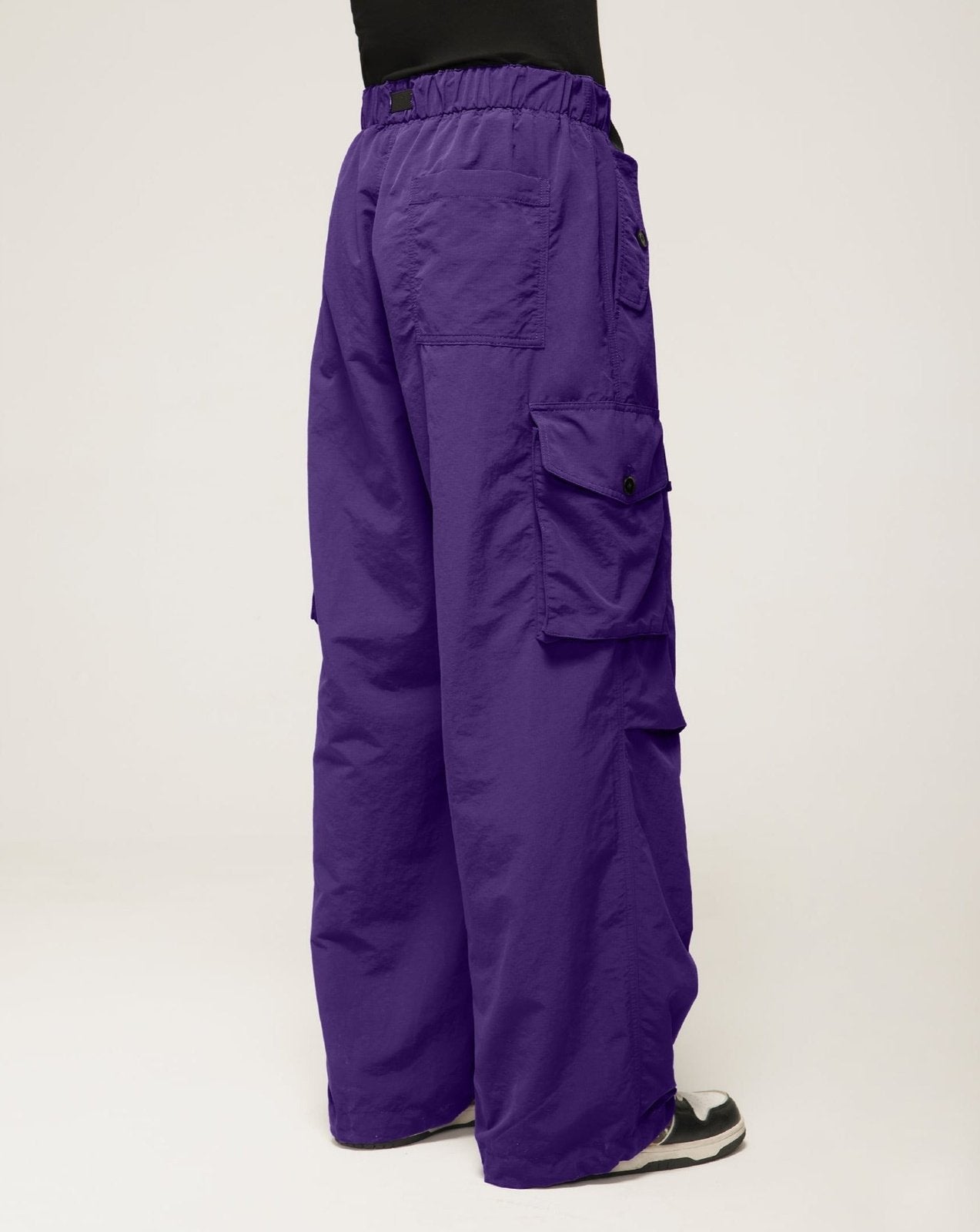 Multi-Pocket Parachute Baggy Cargo Trouser Pants – Starphase