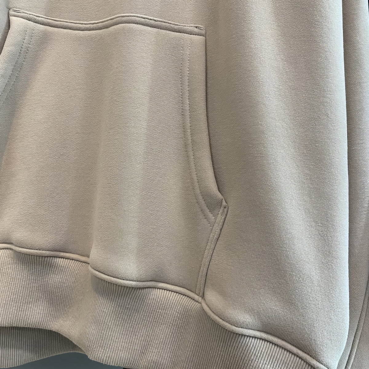 Oversized Solid Fleece Pullover Hoodie - IMG